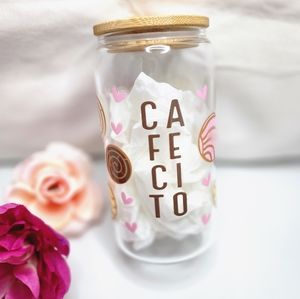 Cafecito glass tumbler